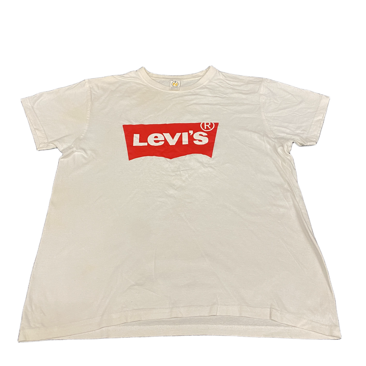 Onytex T-Shirt Mens Large White Levi's Graphic Short Sleeve Crew Neck Pullover