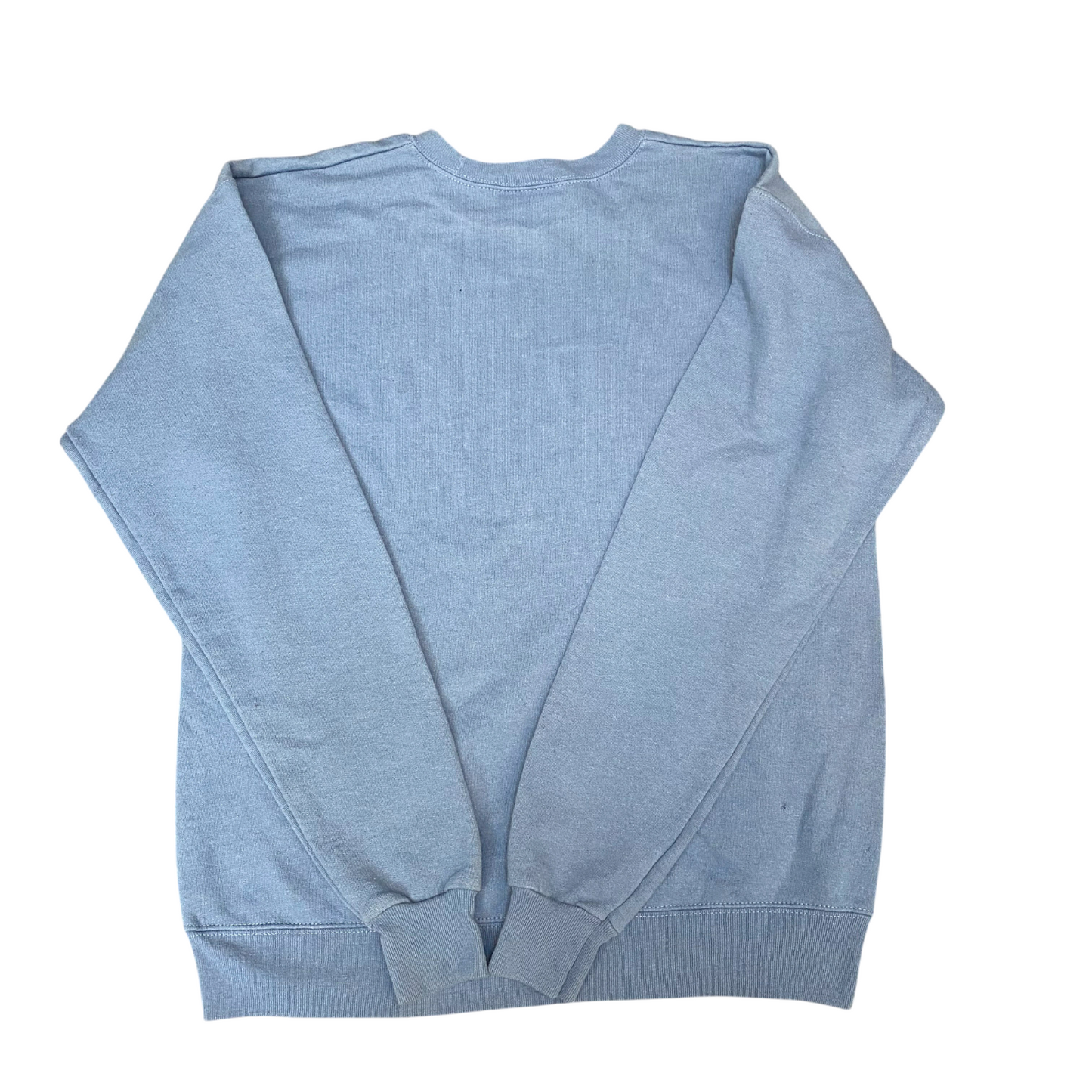 Hanes Sweatshirt Mens Small Blue Timber Wolf Lake Eco Smart Crew Neck Pullover