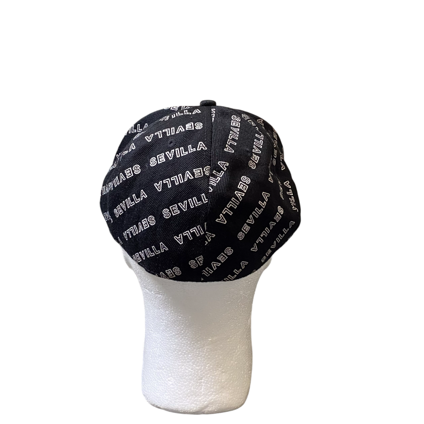 Sevilla Baseball Cap Mens 58cm Black Acrylic Singapore Flat Brim Adjustable Hat