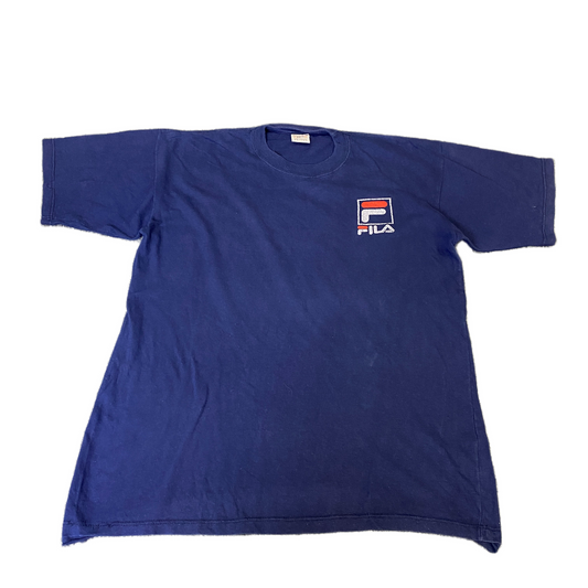 America's Best T-Shirt Mens Large Navy Flia Graphic Logo Preshrunk Pullover Tee