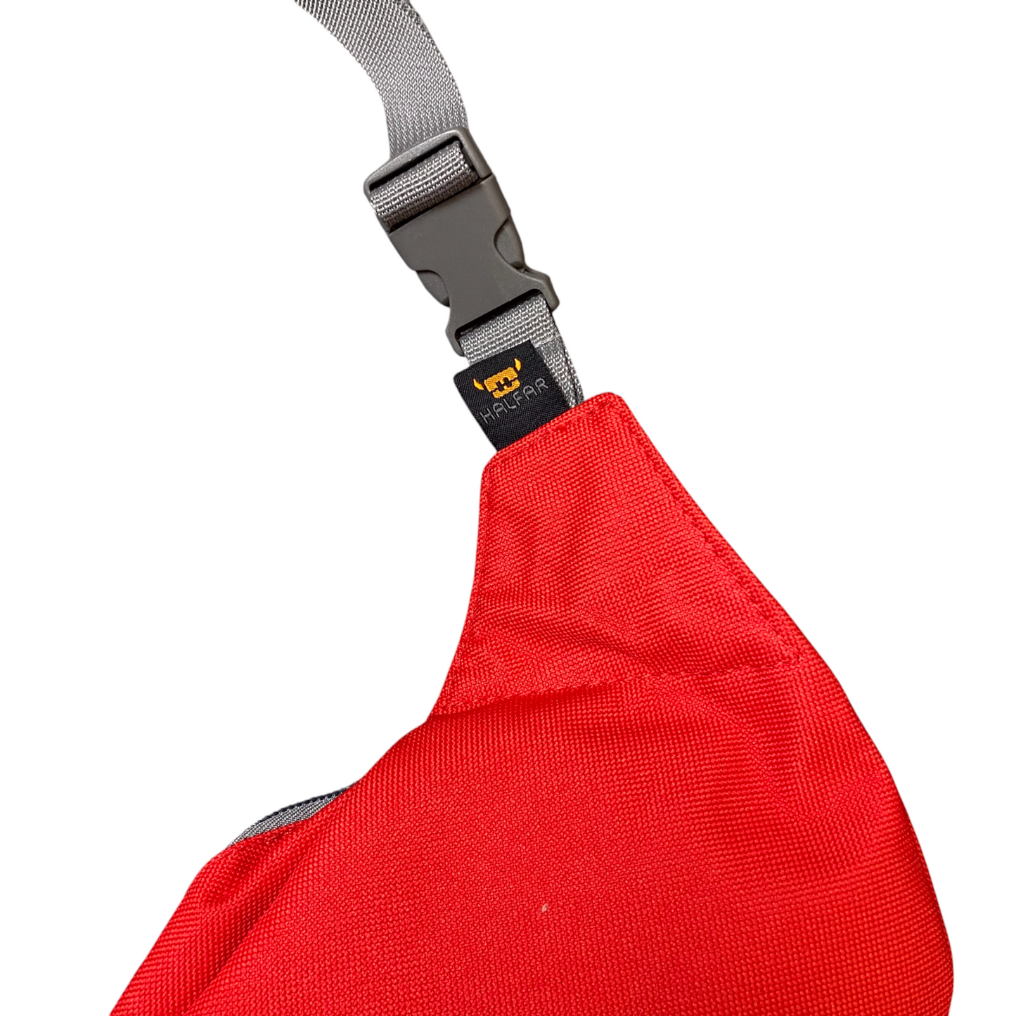 Halfar 1 Unisex Waist Pouch Fanny Pack Red Adjustable Padded 2 Zip Compartments