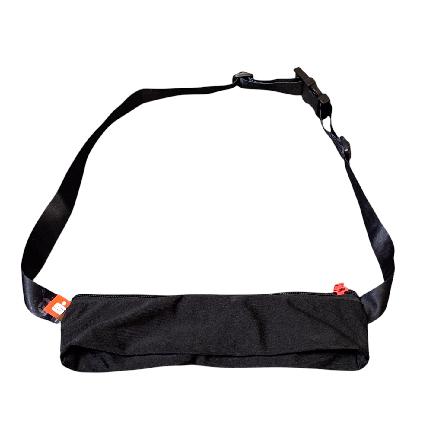 Unisex Adults Sports Waist Fanny Pack Bum Bag Black Adjustable Strap Zipper