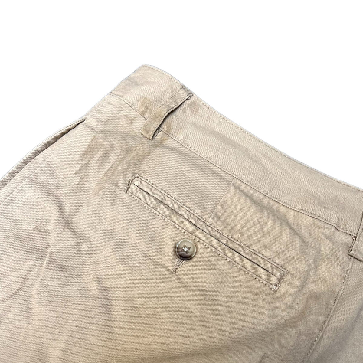 Polo Ralph Lauren Chino Shorts Fits as Womens Small 30" Waist Khaki Flat Front