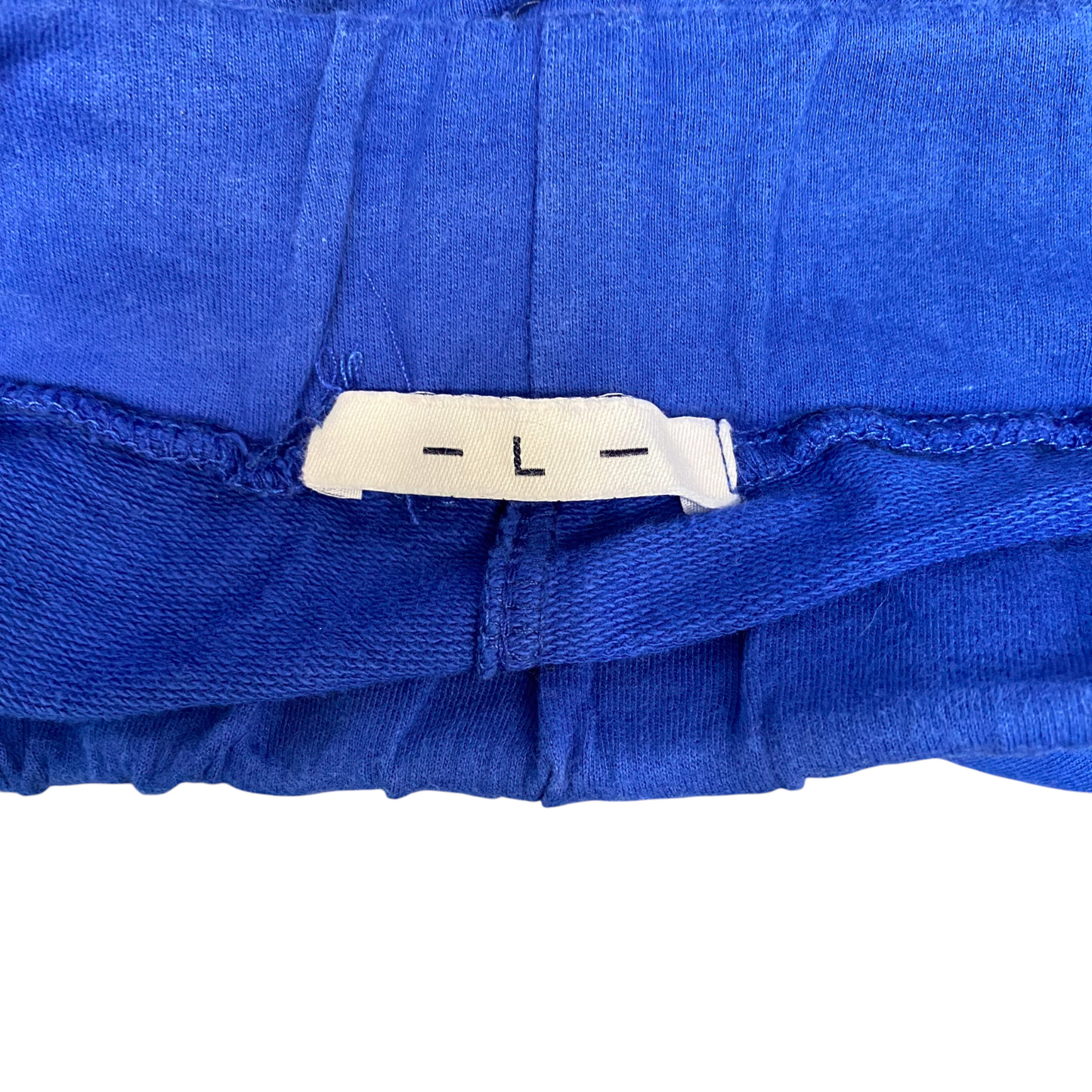 Running Sprinter Shorts Women Large Royal Blue Stretch Elastic Waist Dolphin Hem