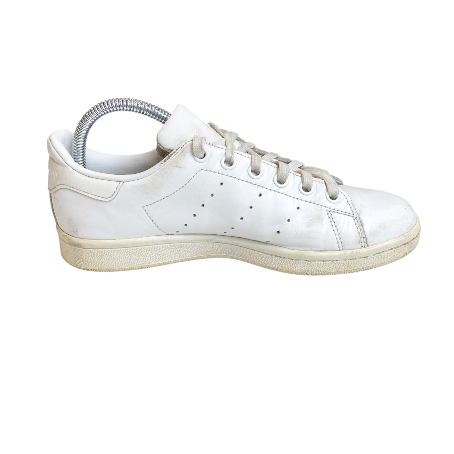 adidas Stan Smith Running Low Sneakers Junior UK 4.5 White Leather Lace Up