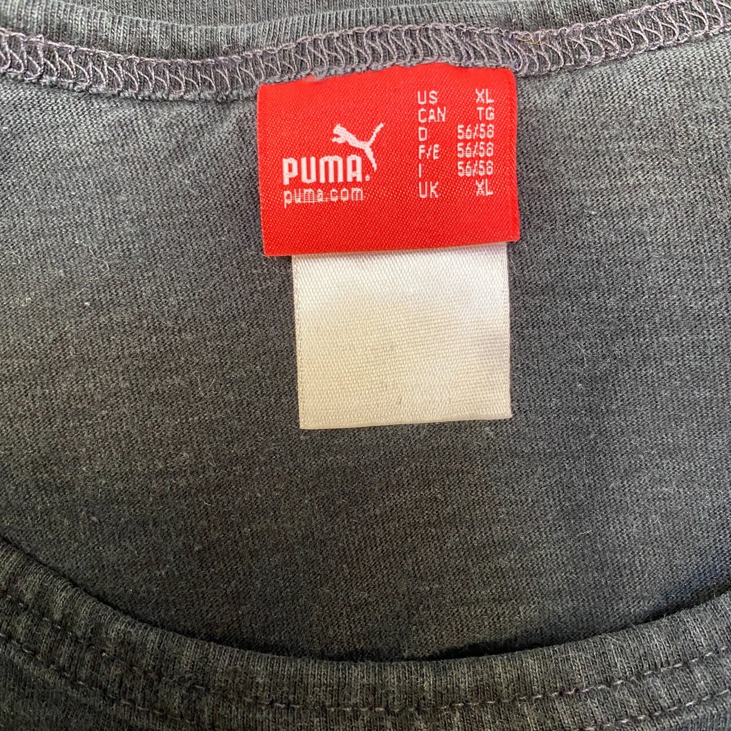 PUMA T-Shirt Womens XL Black Relaxed Fit Short Sleeve Crew Neck Pullover Tee