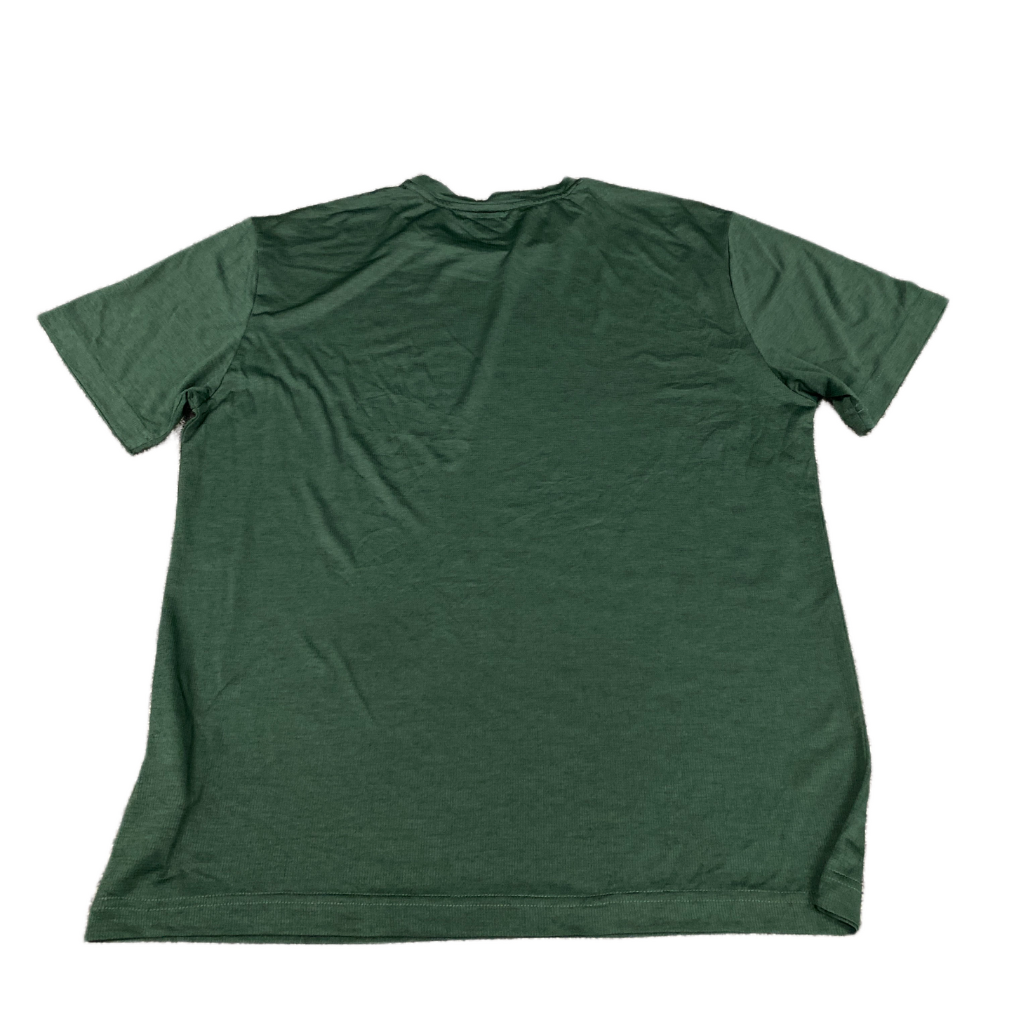 Reebok Activewear T-Shirt Fits as Mens Medium Green Short Sleeve Crew Neck