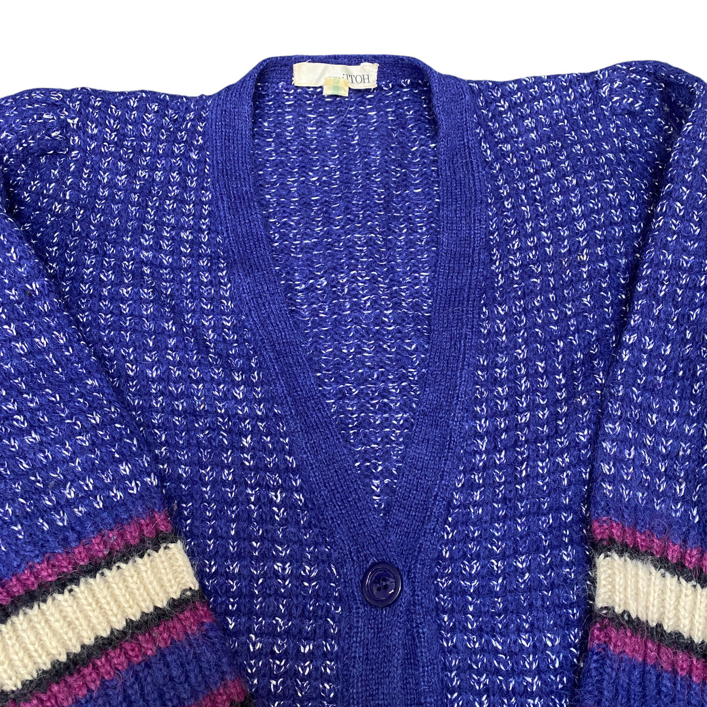 Moth Cardigan Jumper Womens Medium Colorful Knitted Long Sleeve Button Front