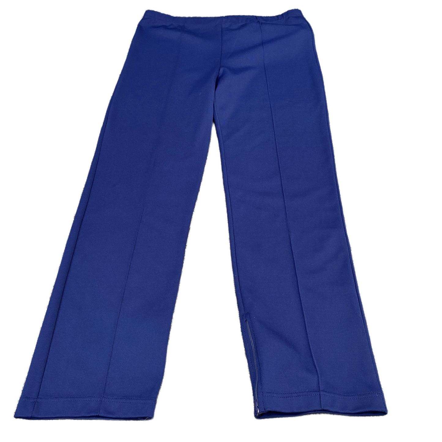 Joggers Women 36" Waist Blue Regular Fit Athletic Ankle Zip Trousers