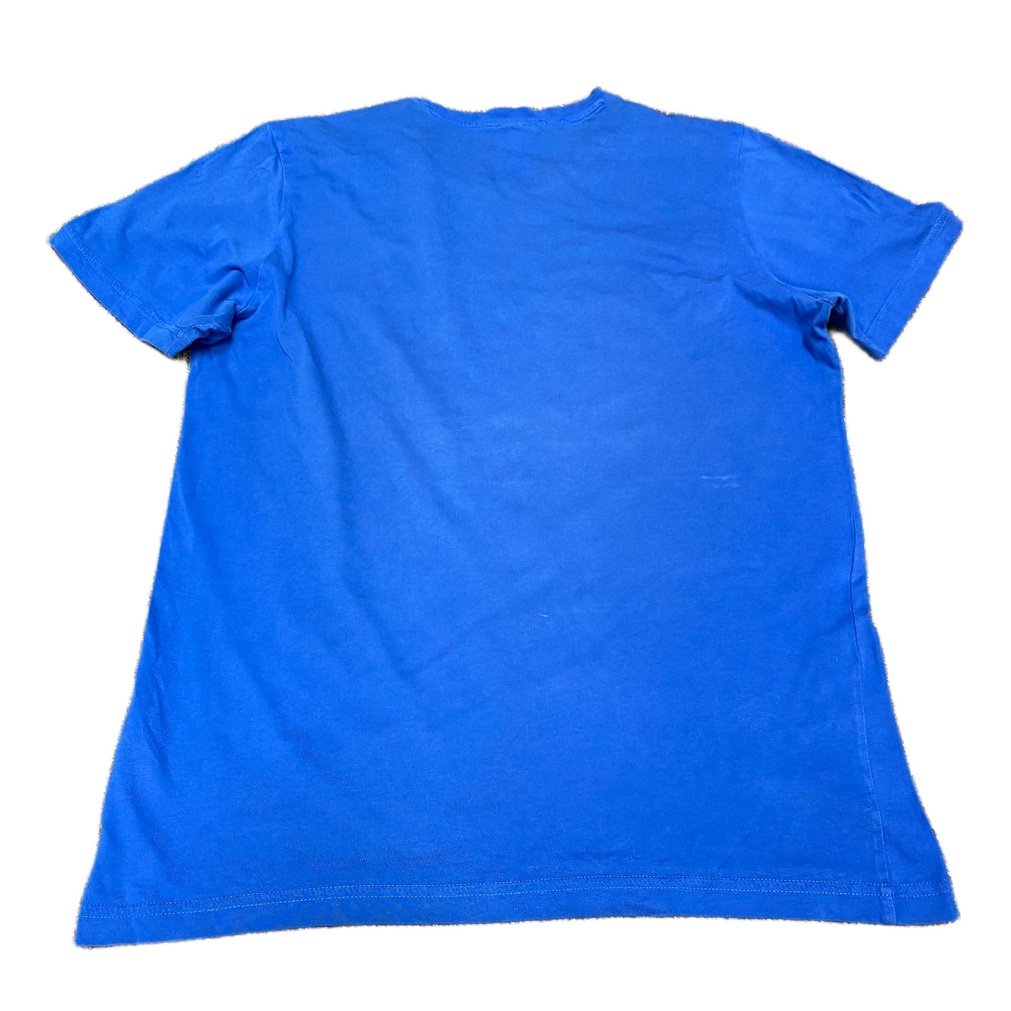 Adidas T-Shirt Womens Medium Blue Graphic Print Short Sleeve Crew Neck Pullover
