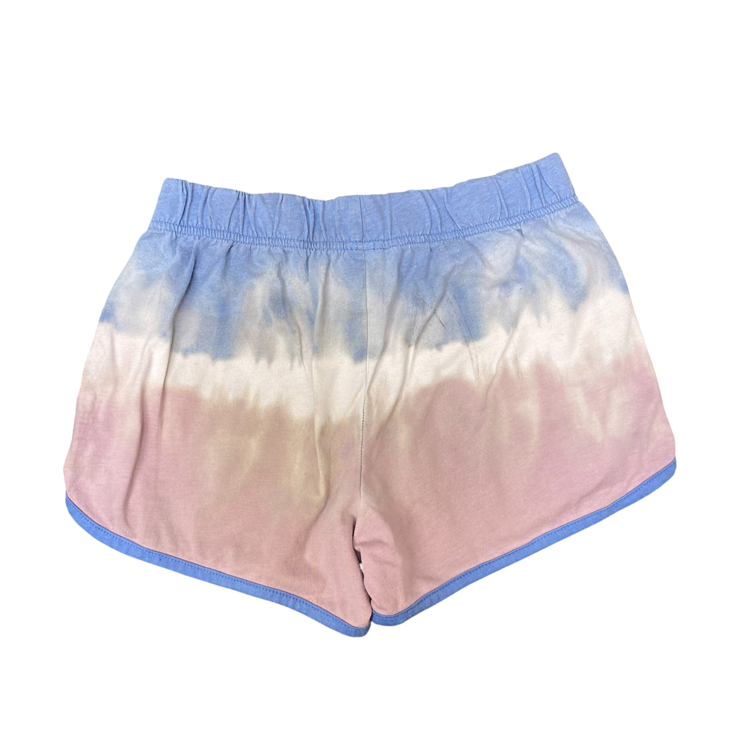 Sprinter Shorts Womens S Blue Pink Tie Dye Running Athletic Comfort Drawstring