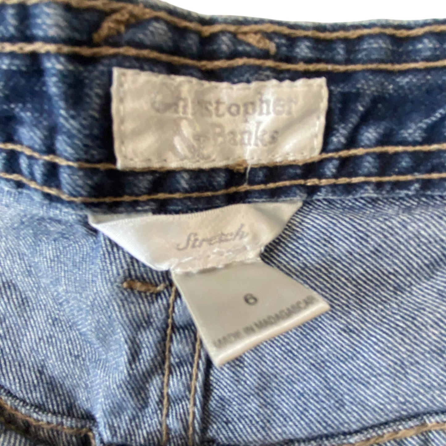 Christopher Banks Jeans Womens Medium W28 L30 Blue Denim Bootcut Stretch Pockets