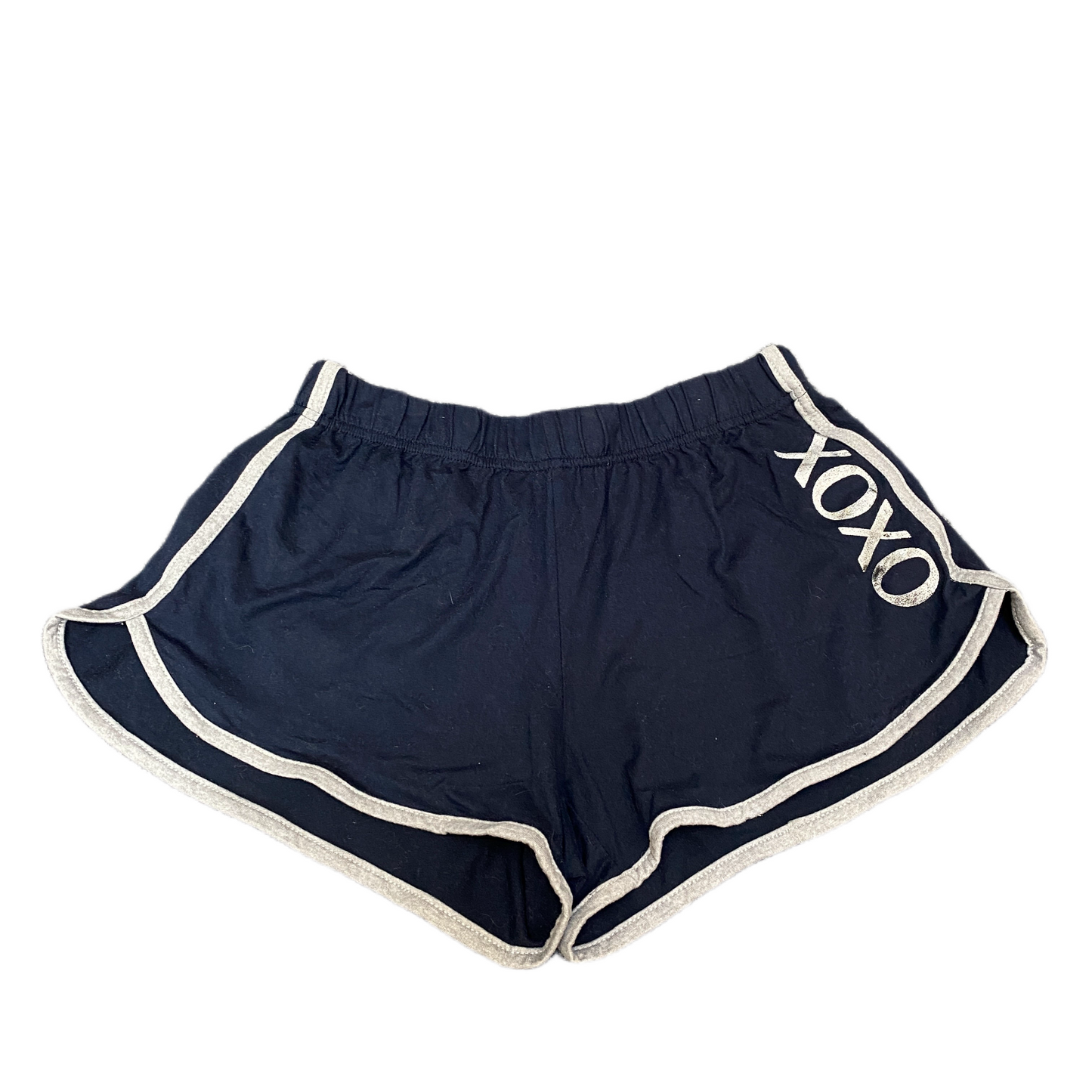 Running Sprinter Shorts Womens S 25" Waist Navy Athletic Workout Gym Dolphin Hem