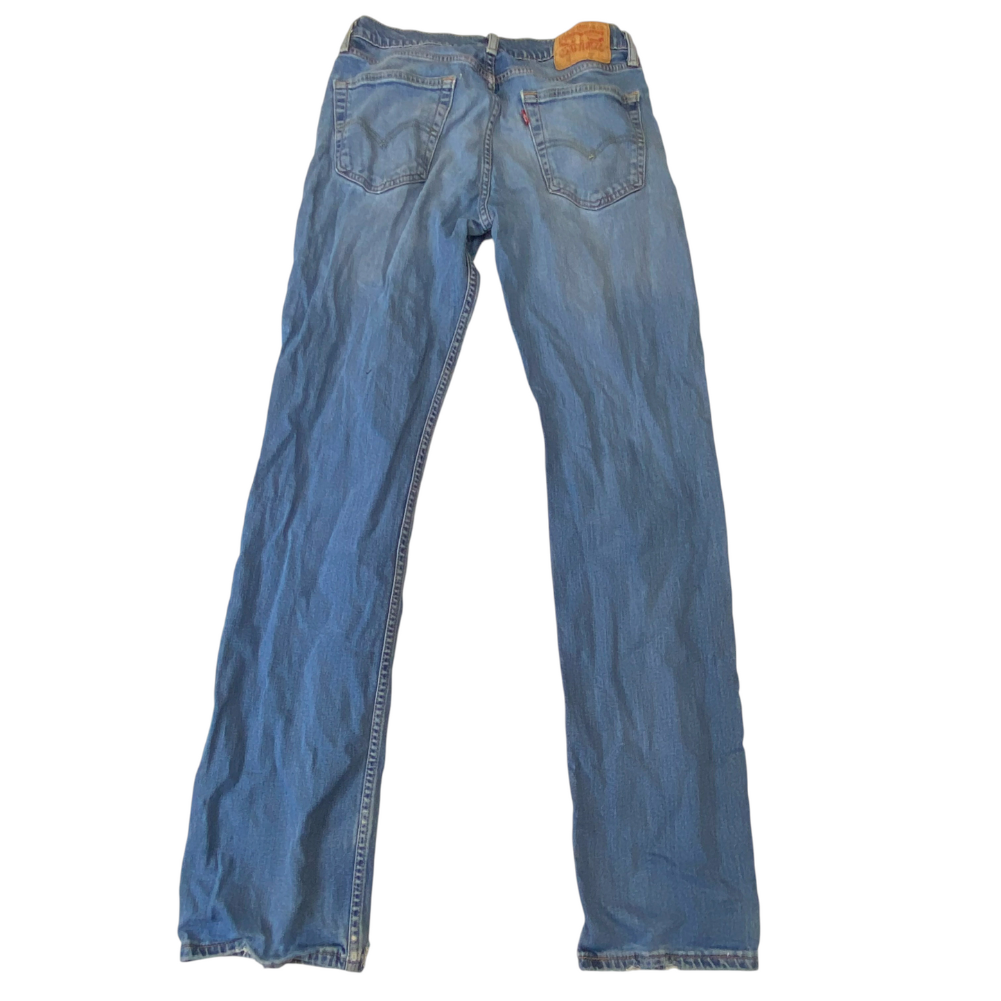 Levi's Jeans Mens Medium Blue Denim Slim Straight Fit 5 Pocket Design Outdoor