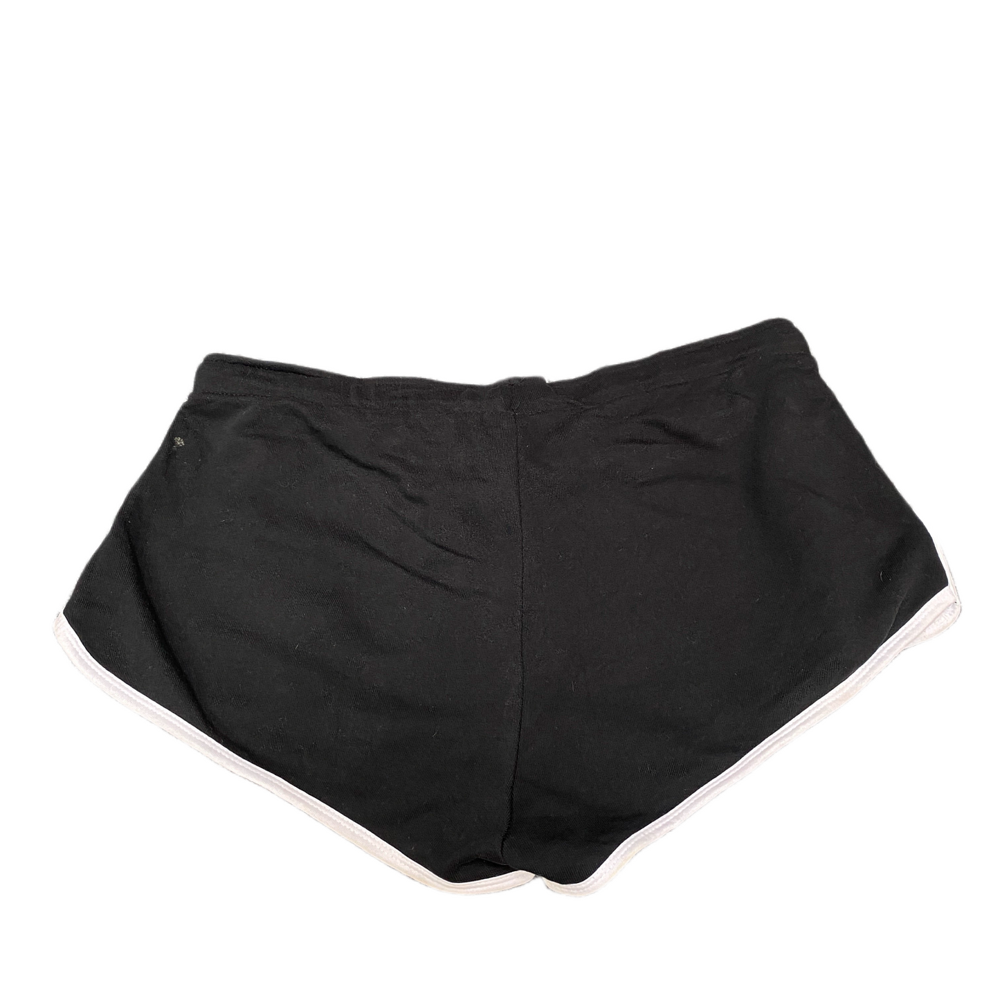 Running Sprinter Shorts Womens XL 31" Waist Black Athletic Workout Dolphin Hem