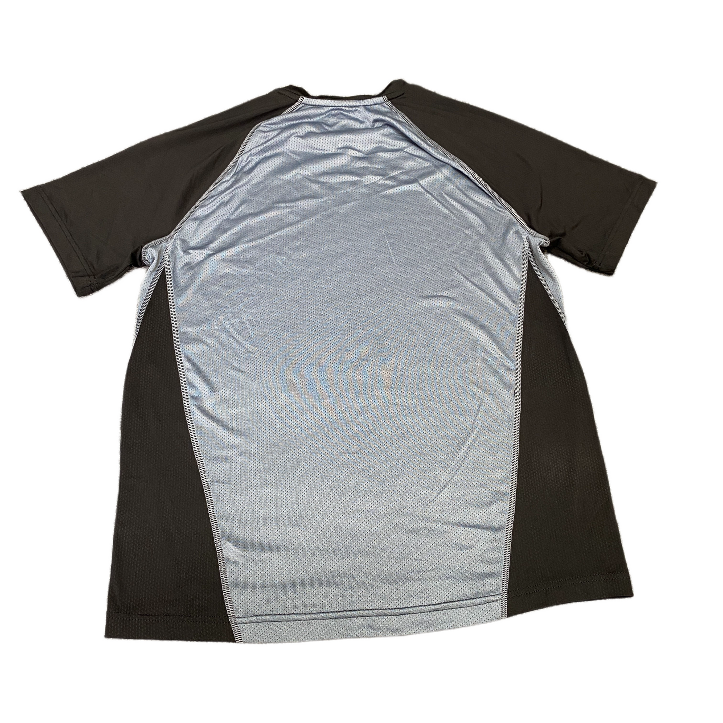 FILA Sport Mesh T-Shirt Boys Small Black Grey Short Sleeve Crew Neck Pullover