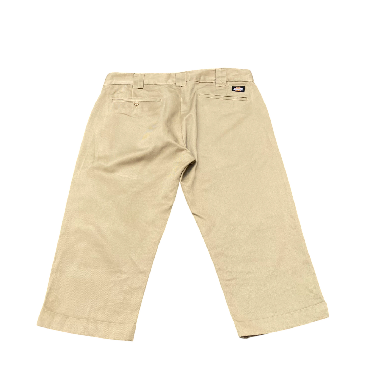 Dickies Trousers Men's XL Beige Straight Leg Slash Pockets Workwear Outdoor