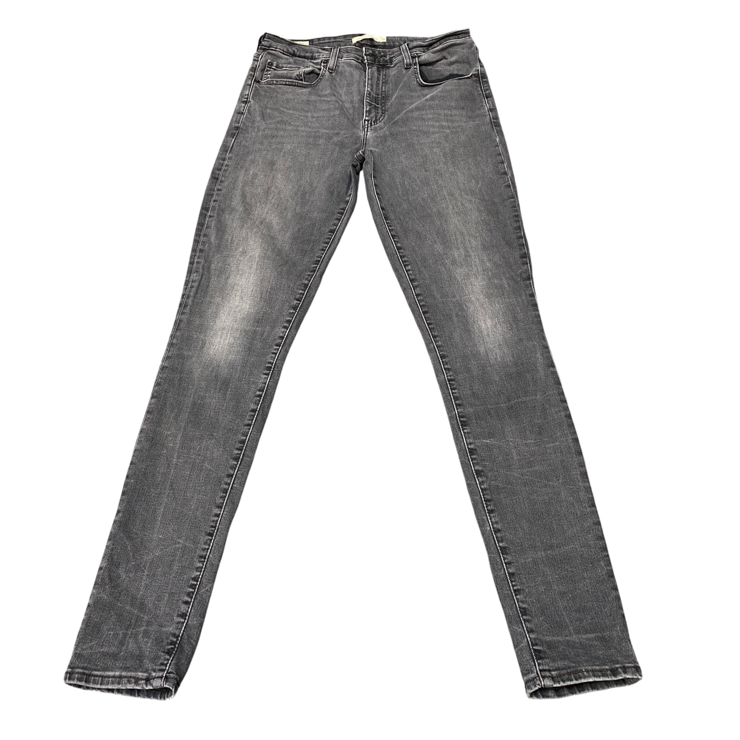 Levi's Jeans Women 29" Waist Grey Faded Super Stretch 721 High Rise Skinny Leg