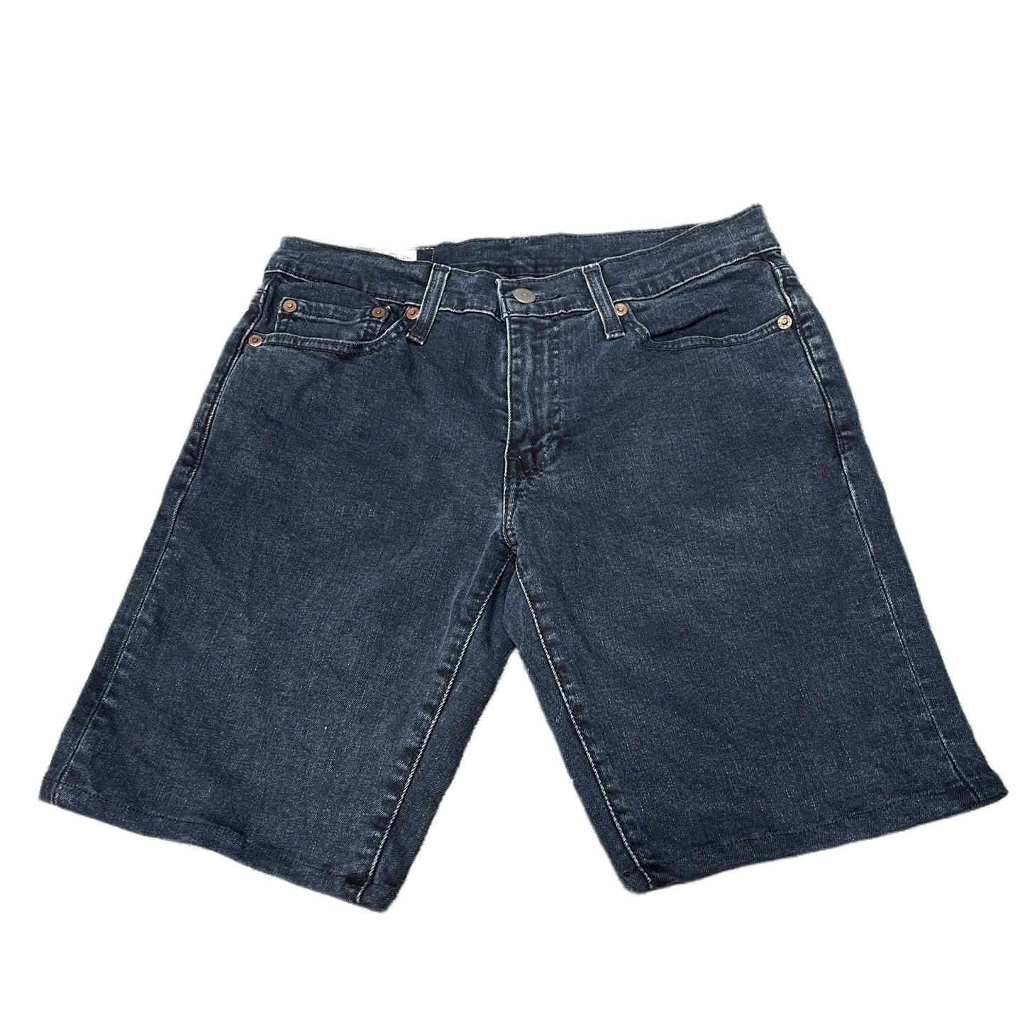 Levi's 511 Jean Shorts Fits as Mens Small 29" Waist Black Denim Slim Fit Red Tab