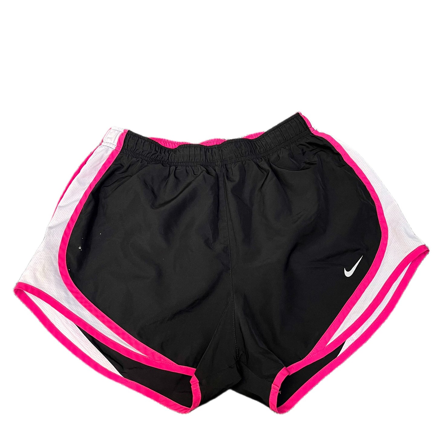 Nike Running Sprinter Shorts Fits as Womens S 26" Waist Black Pink Dolphin Hem