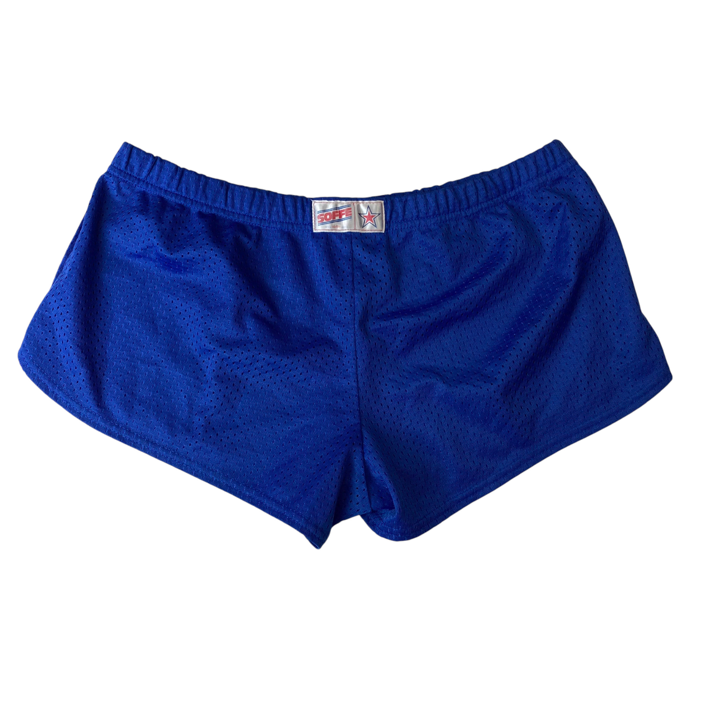 Soffe Sprinter Shorts Womens M Blue Tiny Cheerleading Running Outdoor Comfort