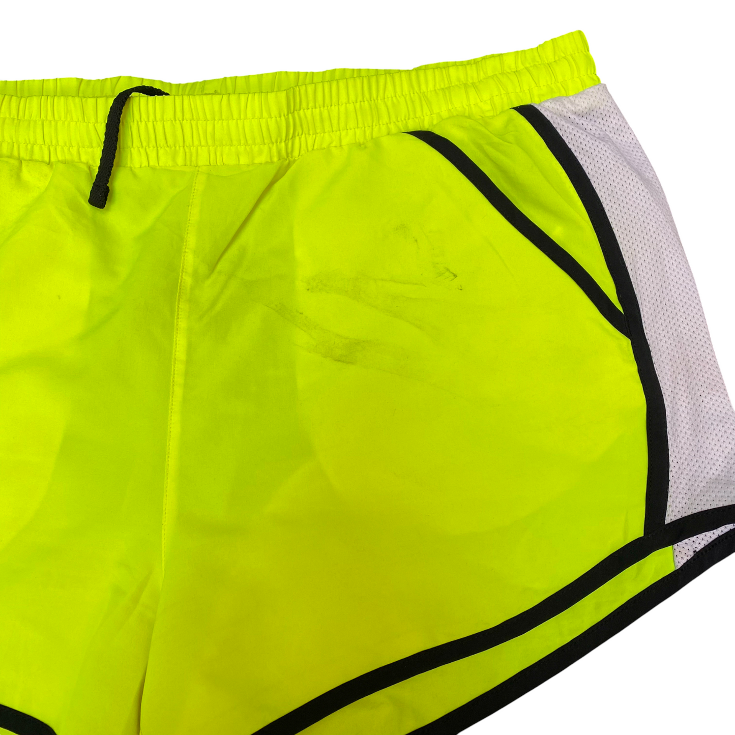 Under Armour Running Sprinter Shorts Women XL Green Heatgear Workout Dolphin Hem