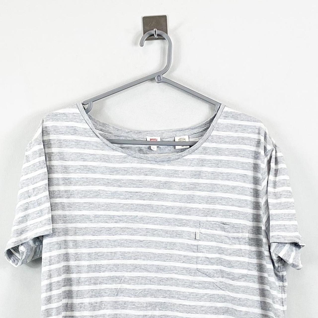 Levis T-shirt Grey stripes Women’s L