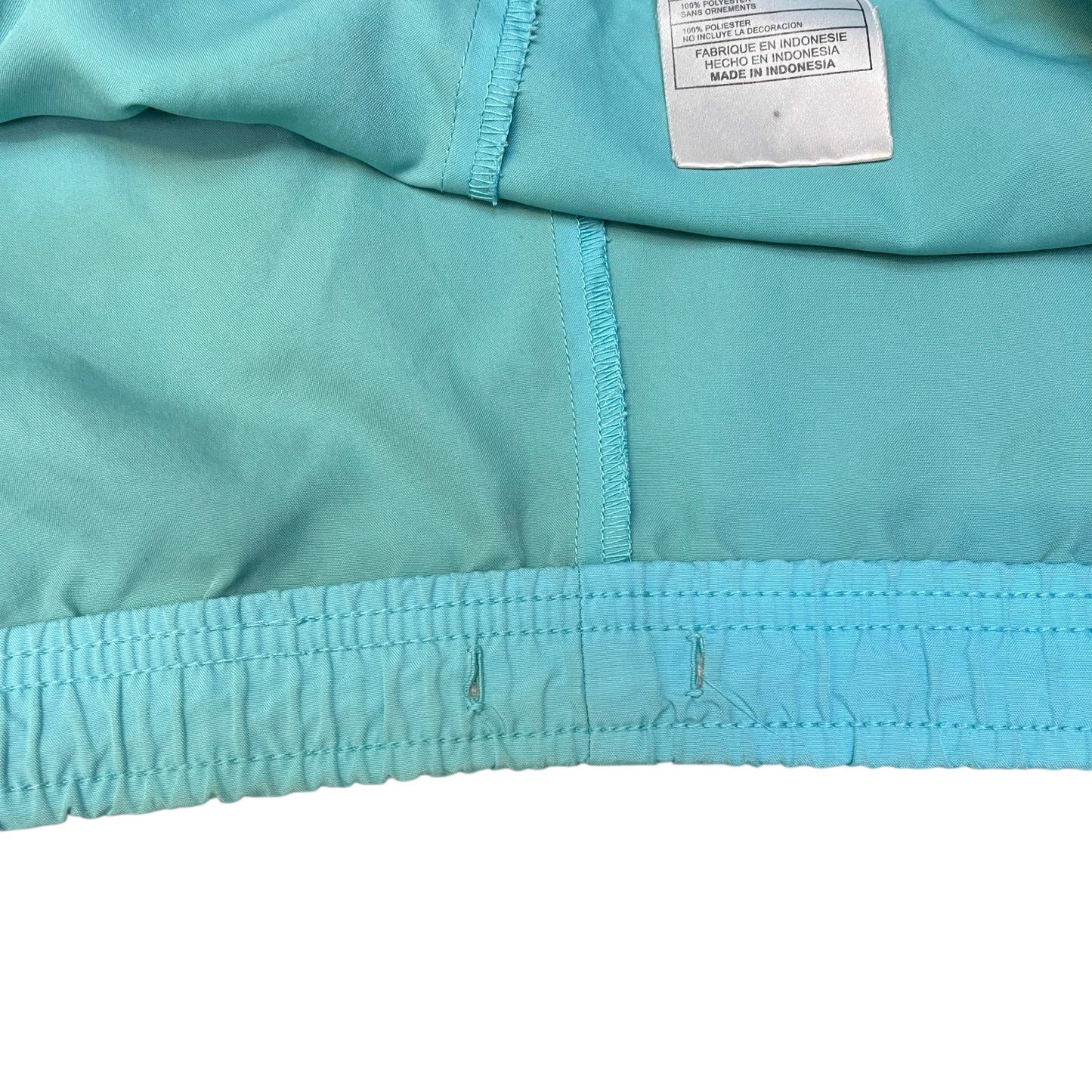 Nike Running Shorts Fits as Womens 2XL 40" Waist Green White Mesh Panels Pull On