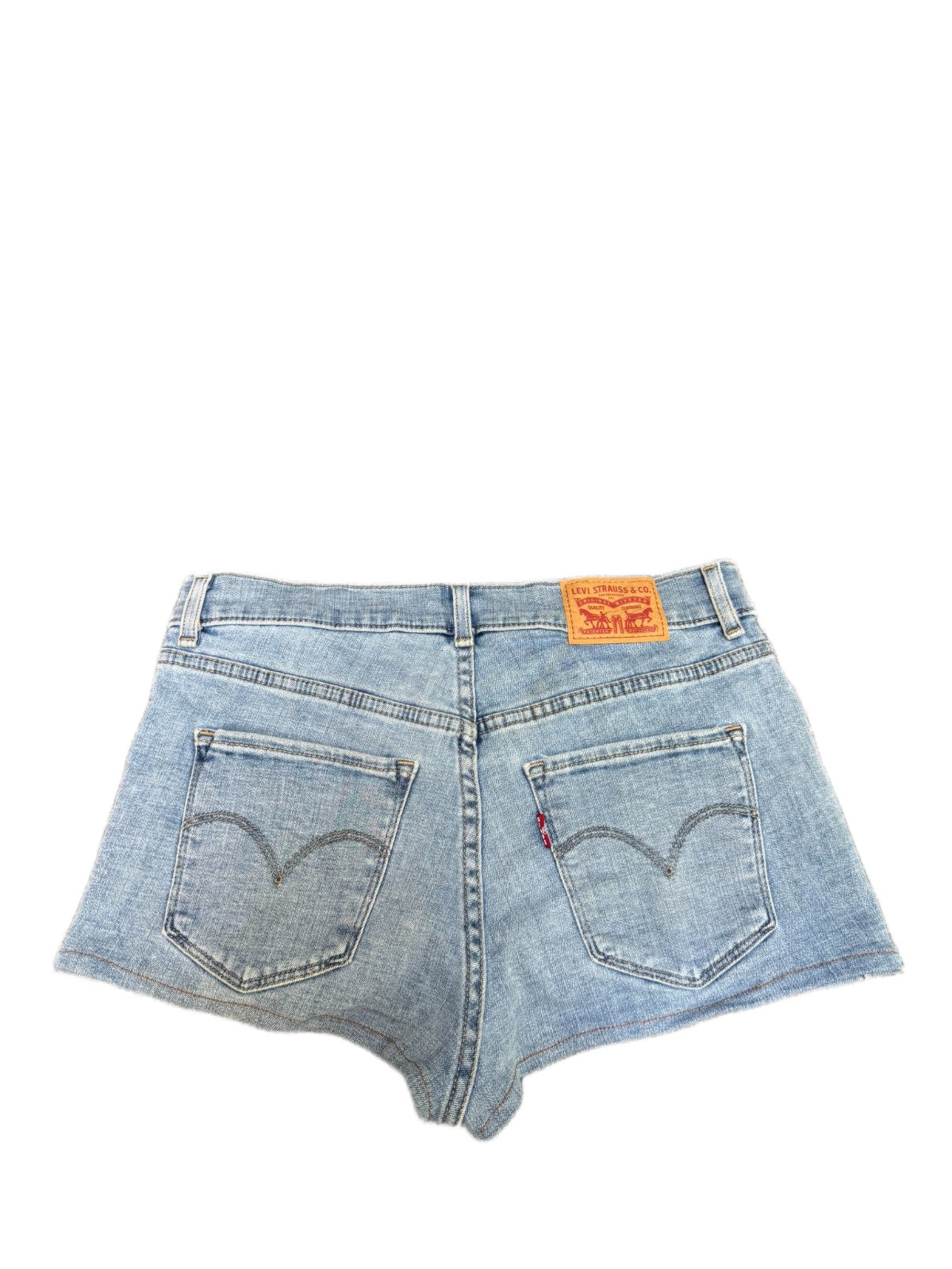 Levi's Jean Bermuda Shorts Fits as Womens Medium 29" Waist Blue Denim Light Wash