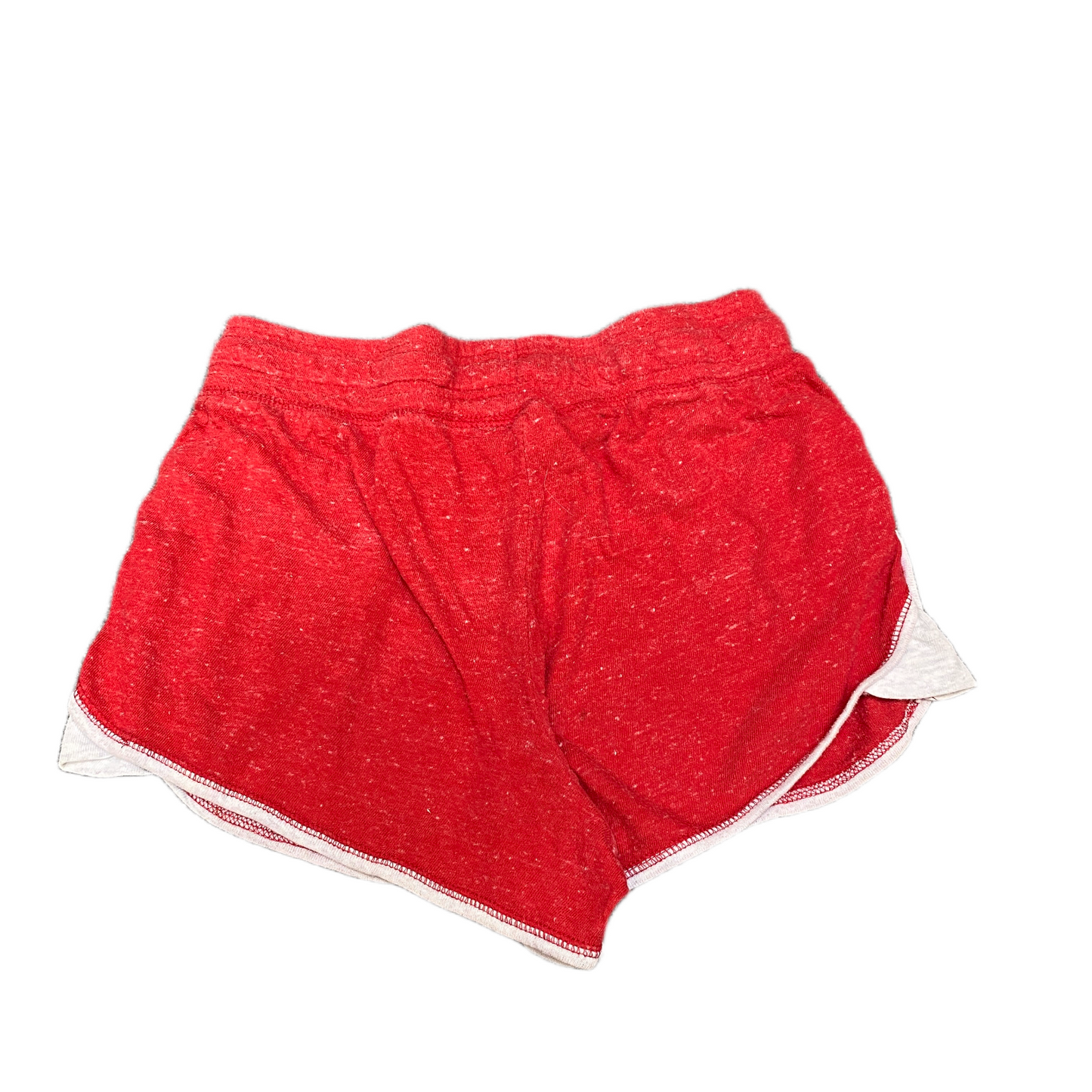 Running Sprinter Shorts Womens S 26" Waist Red Athletic Gym Workout Dolphin Hem