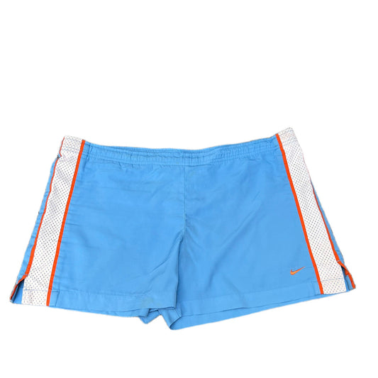 Nike Swim Trunks Board Shorts Fits as Womens 2XL 41" Waist Blue Surf Surfing