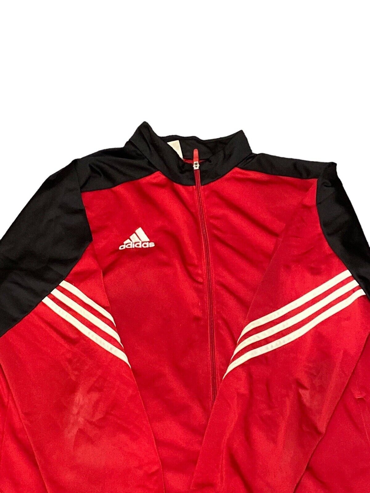 Adidas Lightweight Zip Up Jacket Red Mens XL