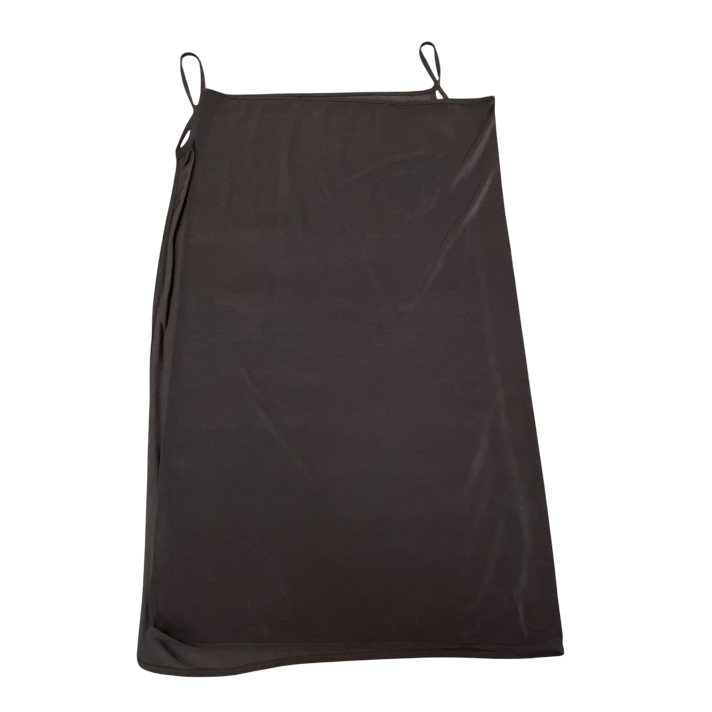 Tank Short Dress Womens M Black Solid Sleeveless Square Neck Casual Pullover