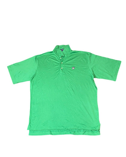 Polo Ralph Lauren Golf Polo Shirt Men's XL Green Logo 100% Cotton Short Sleeve