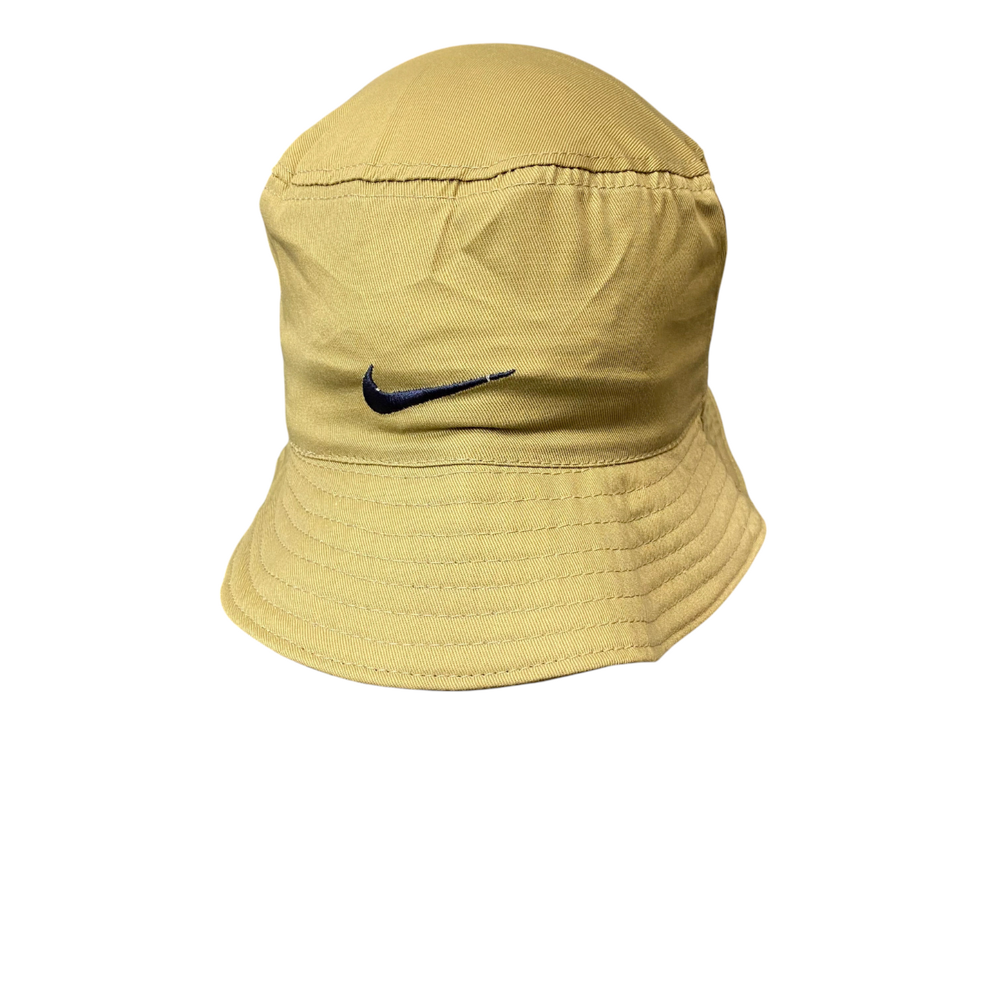 Nike Apex Swoosh Bucket Hat Unisex Small Khaki Embroidered Logo Casual Comfort