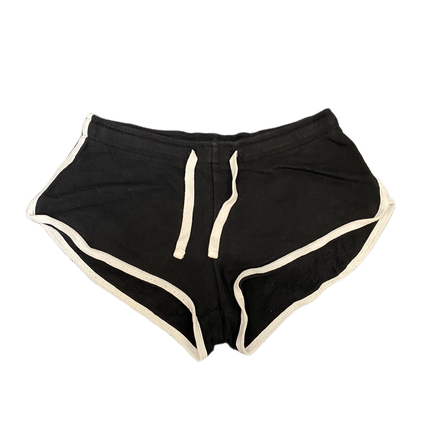 Running Sprinter Shorts Girls XXS 26" Waist Black Athletic Workout Dolphin Hem