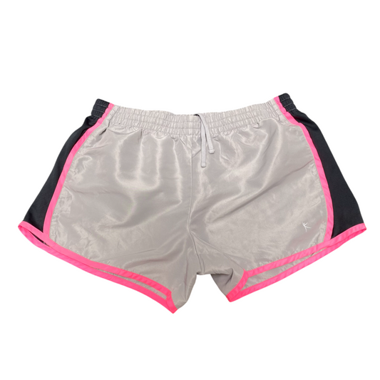 Danskin Now Running Sprinter Shorts Womens Large Grey Elastic Waist Athletic