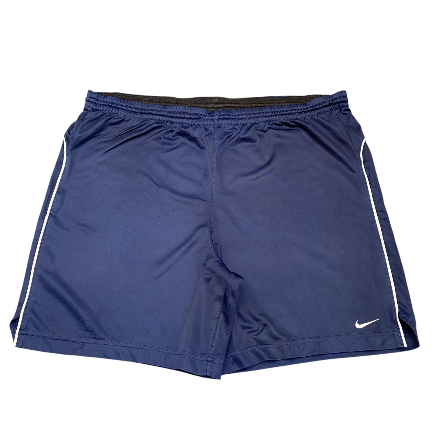 Nike Running Shorts Medium Blue Stretch Elastic Waist Swoosh Athletic Gym Fit