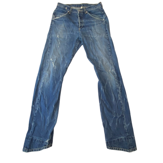 Levi's Jeans Womens Medium Blue Denim Classic Fit Straight Leg Pockets Outdoor