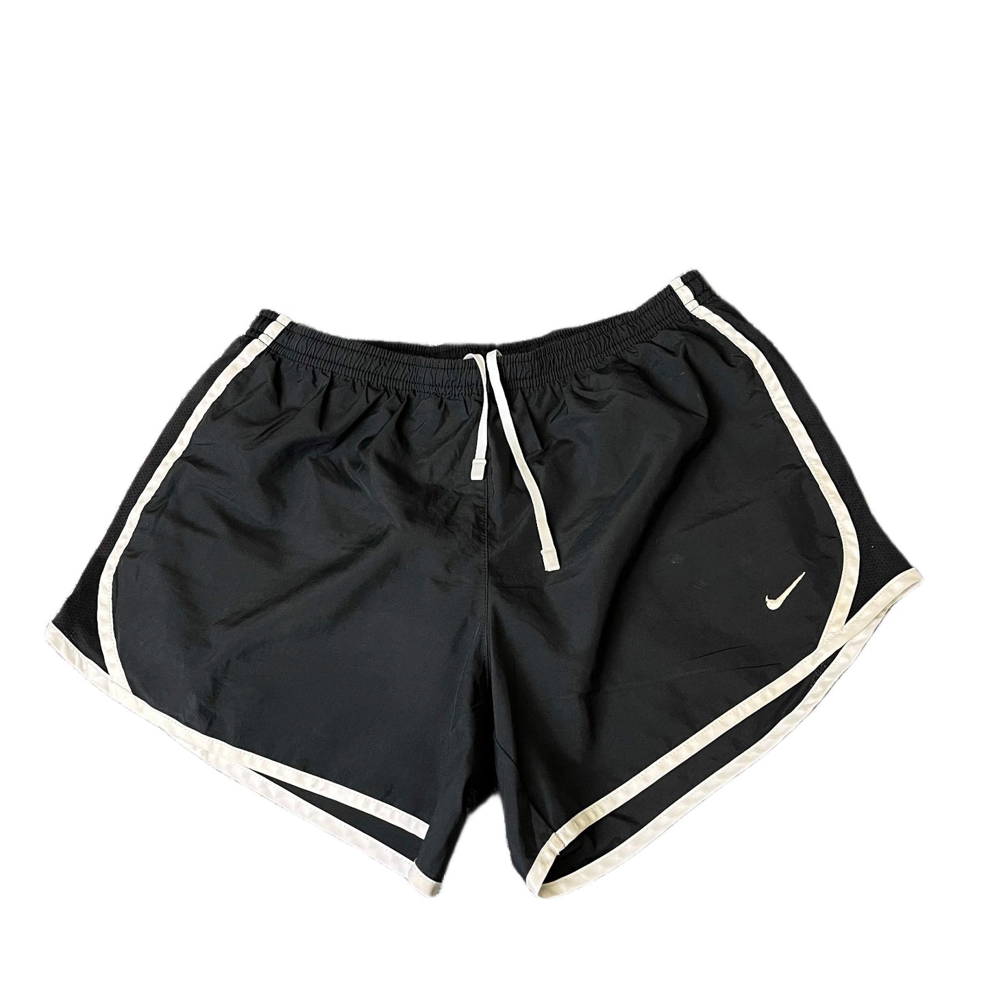 Nike Running Sprinter Shorts Fits as Women S 27" Waist Black Workout Dolphin Hem