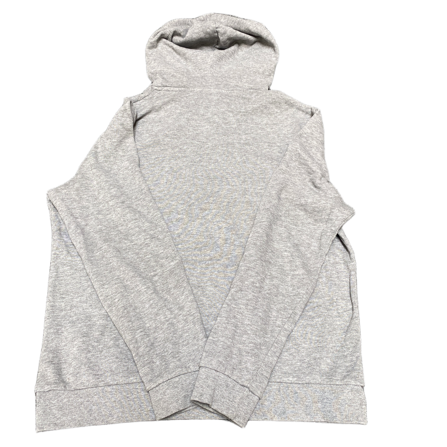 ASOS Design Hoodie Women Medium Grey Heather Ribbed Hem Raglan Sleeve Drawstring
