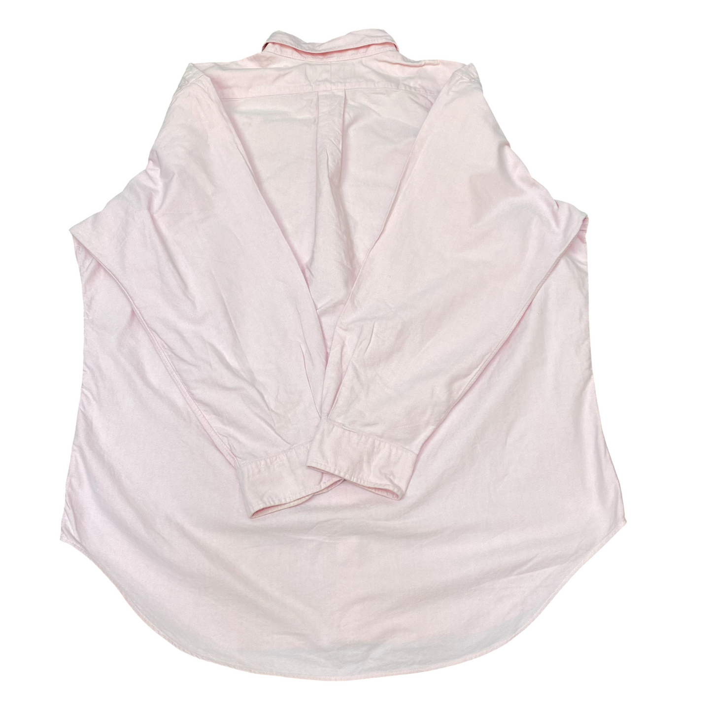 Ralph Lauren Formal Shirt Mens XL Pink Classic FIt Long Sleeve Pony Button Down