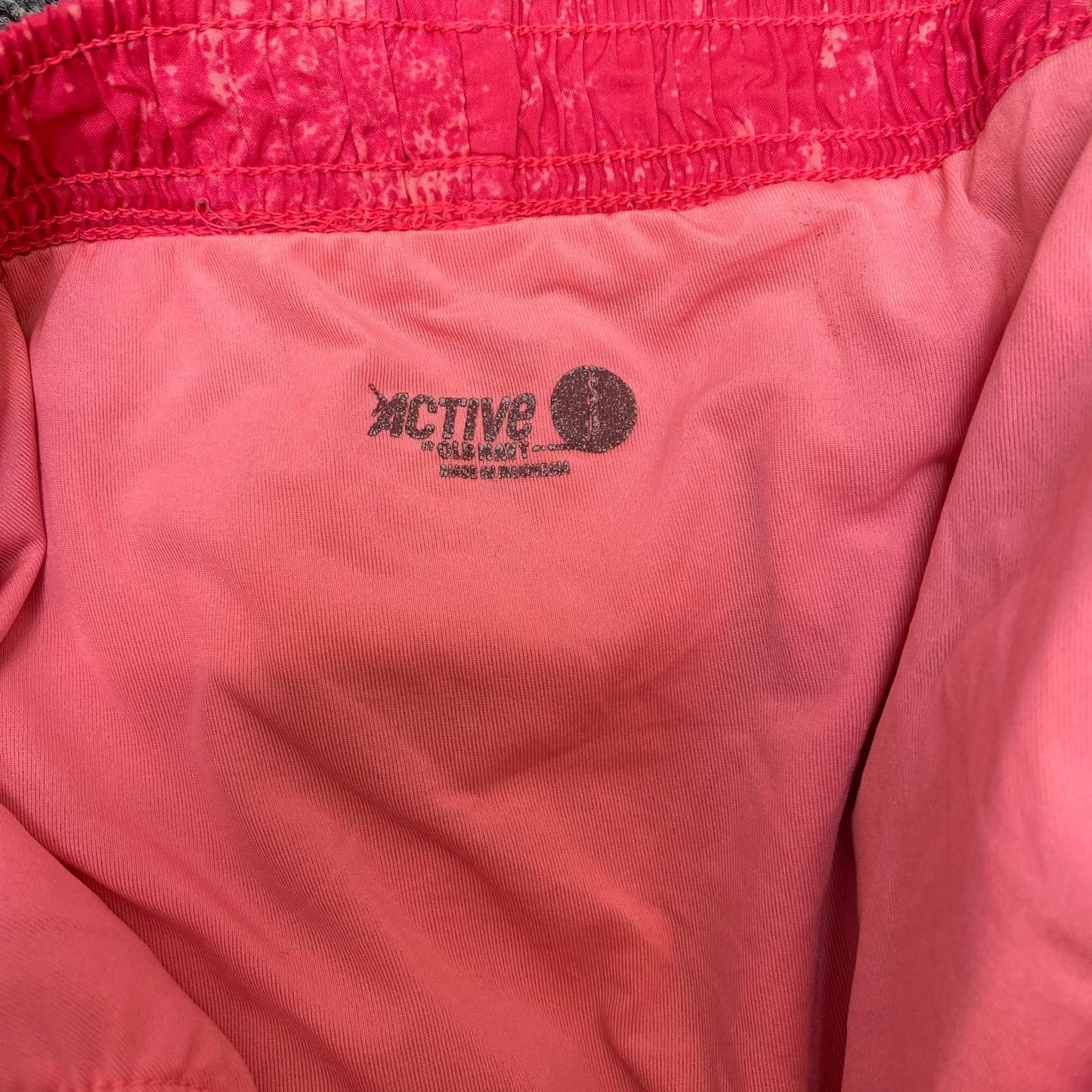 Active Running Shorts Womens Small Pink Tie Dye Athletic Fit Workout Dolphin Hem