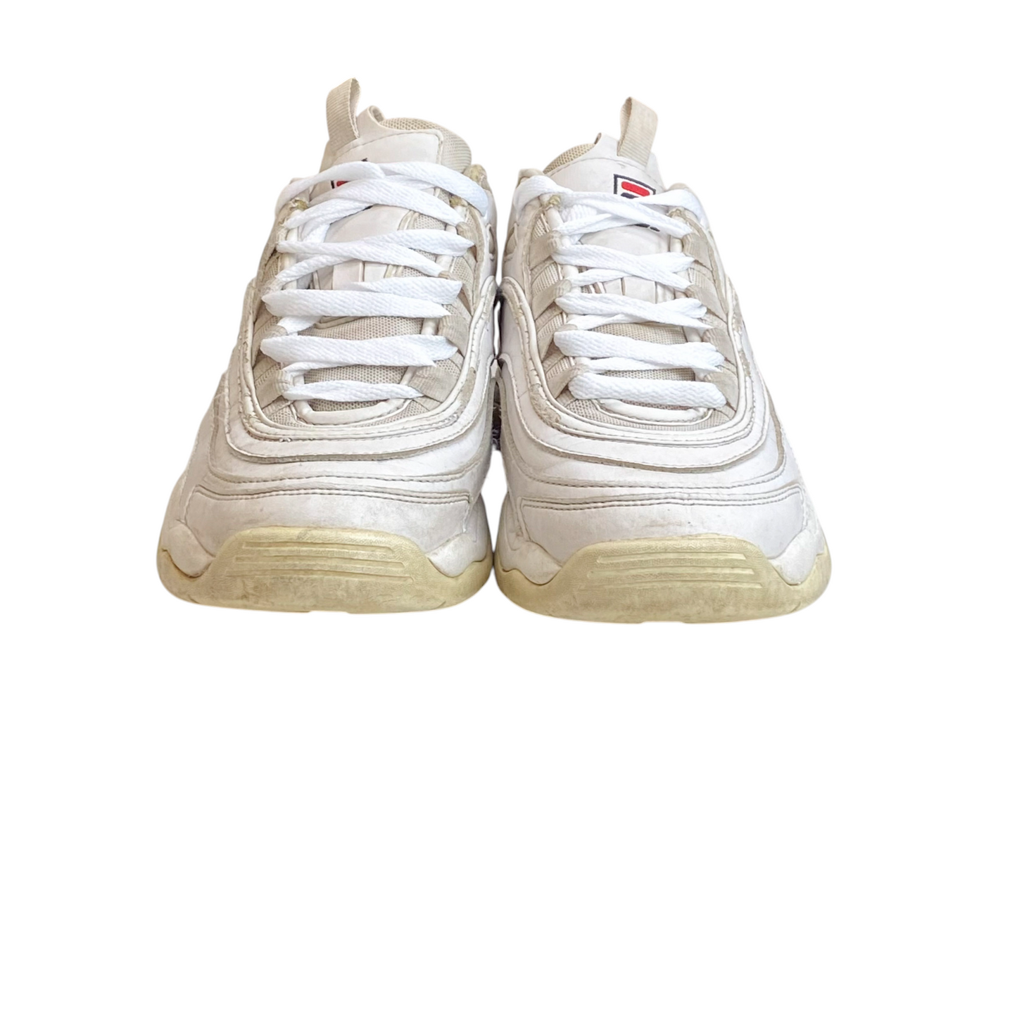 Fila Ray Tracer Running Sneakers Women's UK 5 White Leather Comfort Lace Up