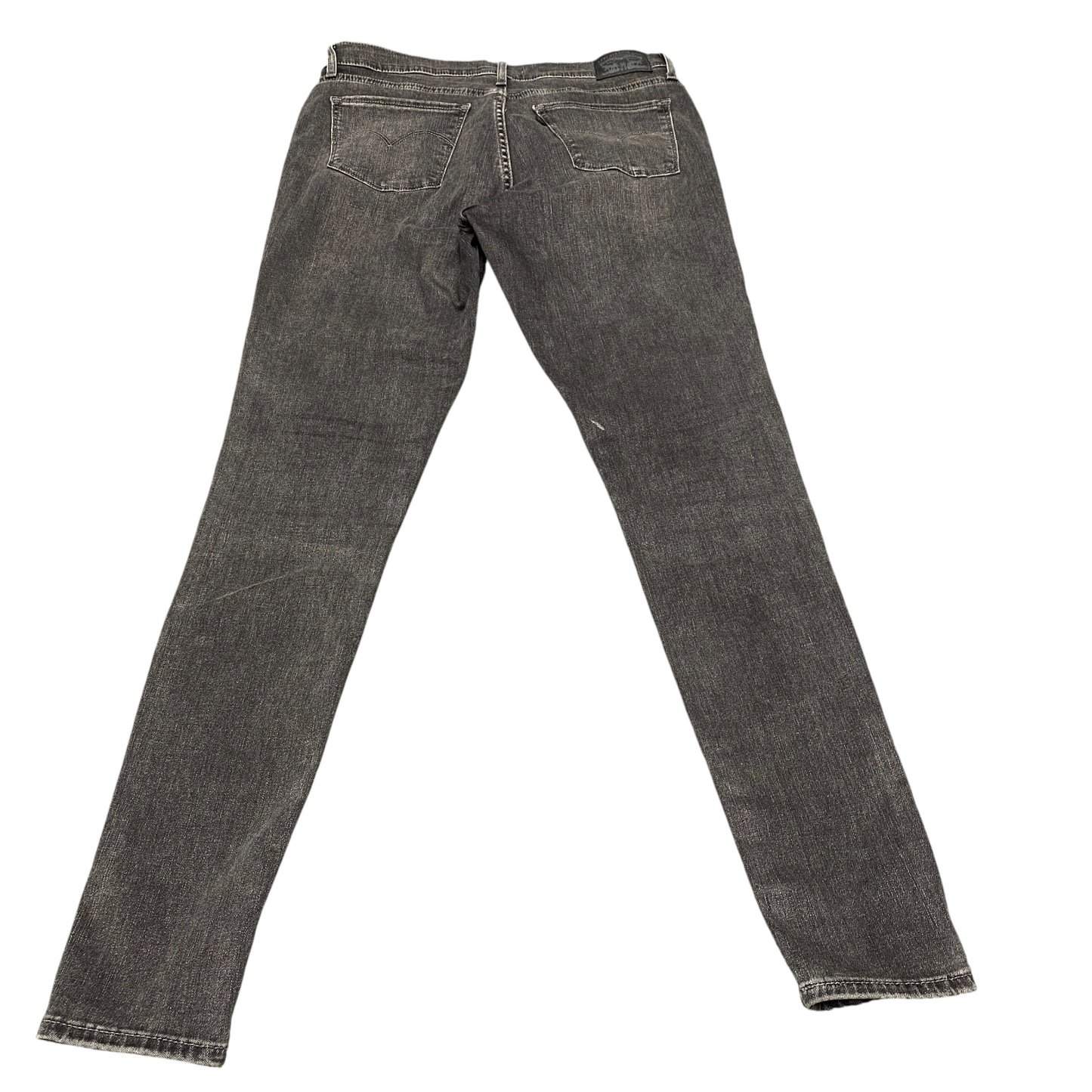 Levi's 710 Skinny Jeans Womens 31" Waist Grey Low Waist Streetwear Grunge Y2K