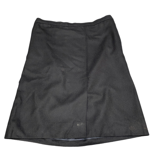 Valentino Straight & Pencil Skirt Fits as Womens 38" Waist Black Lined Side Zip