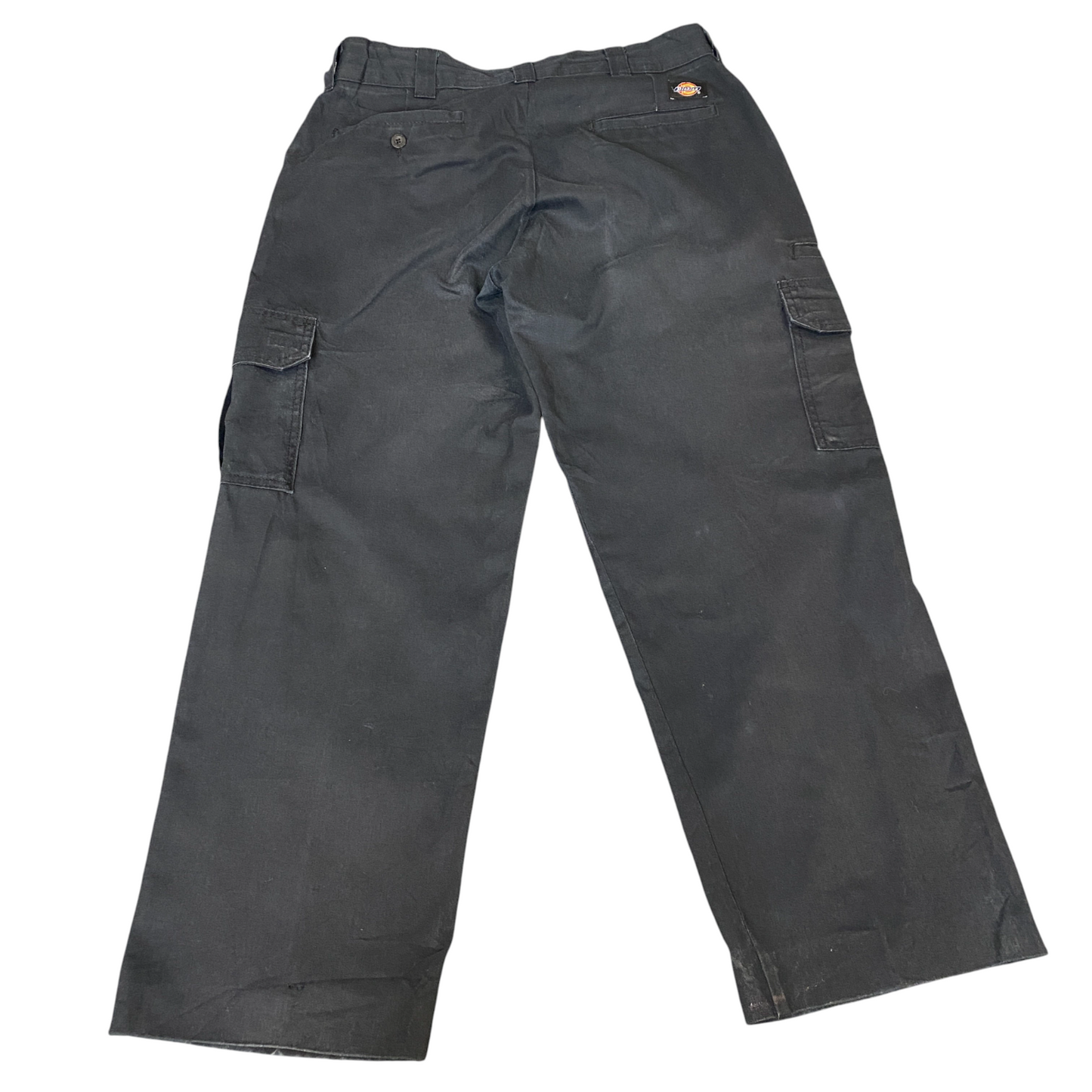 Dickies Cargo Work Pants Mens Medium Black Stretch Flex Regular Fit Straight Leg