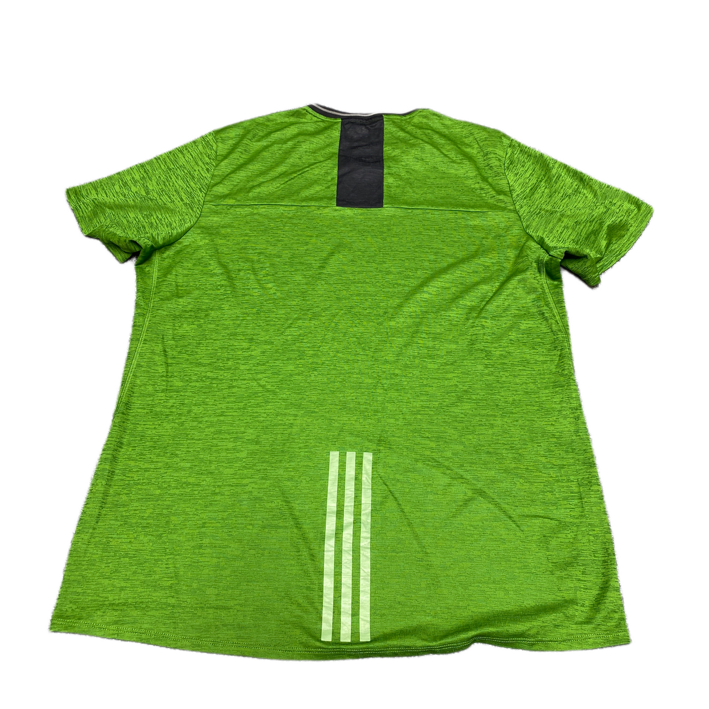 Adidas Climalite Running T-Shirt Men L Green Short Sleeve Crew Neck Pullover Tee