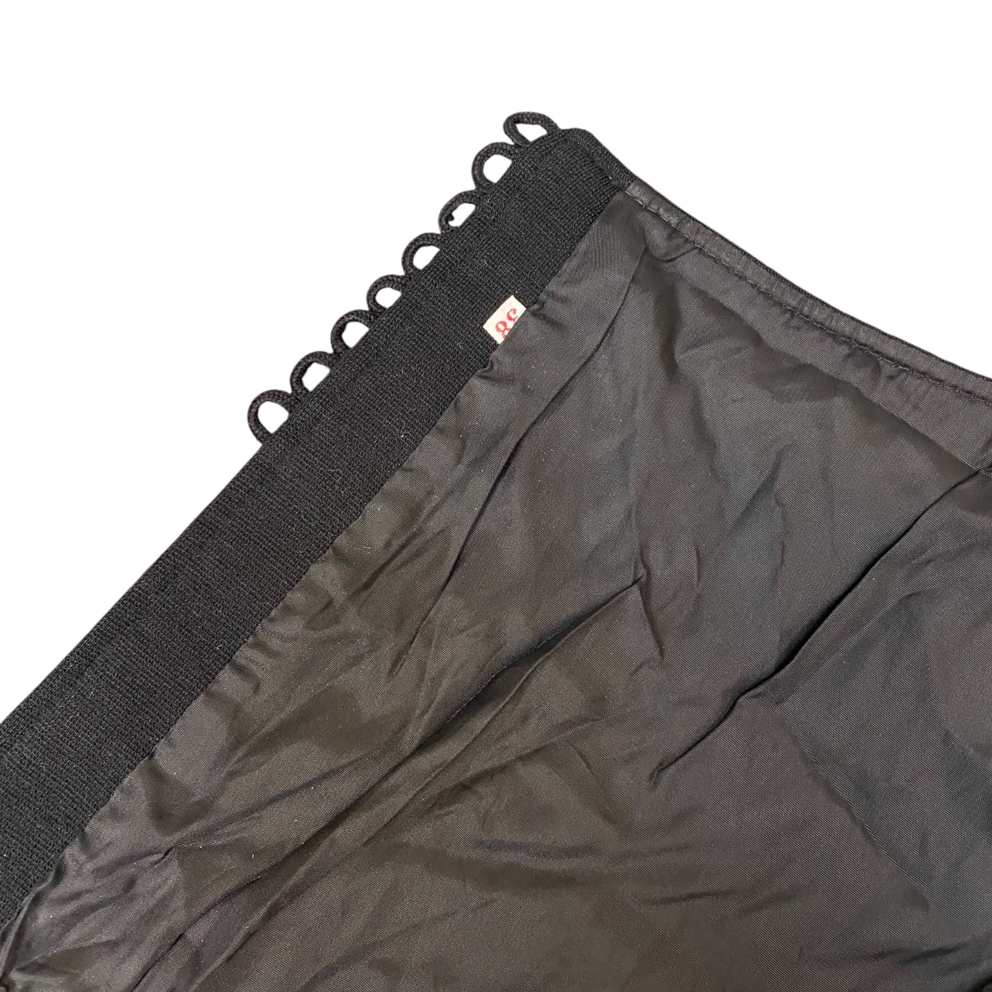 A-Line Mini Skirt Womens M Black Lined Flat Front Side Button Casual Outdoor