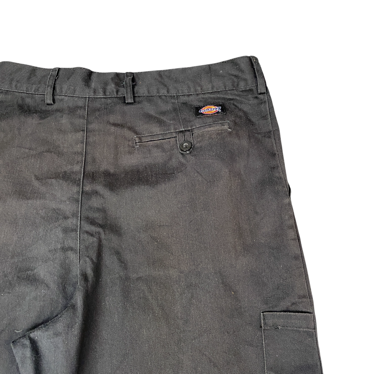 Dickies Work Pants Mens XL Black Carpenter Slash Pockets Durable Twill Low Waist